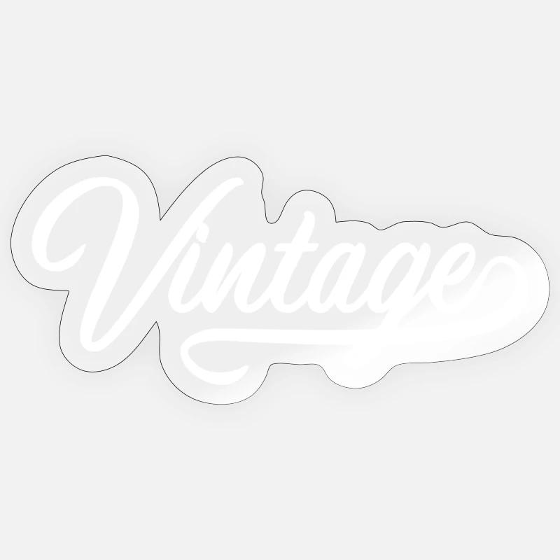 Weinlese Sticker Größe S (10 x 10 cm)