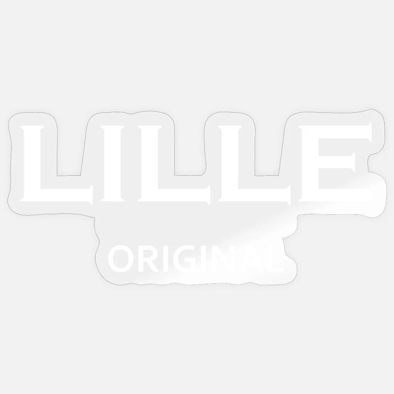 lille original - Sticker taille S (10 x 10 cm) - brillant transparent