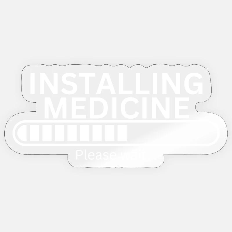 Medicine Installing Sticker size S (10 x 10 cm)