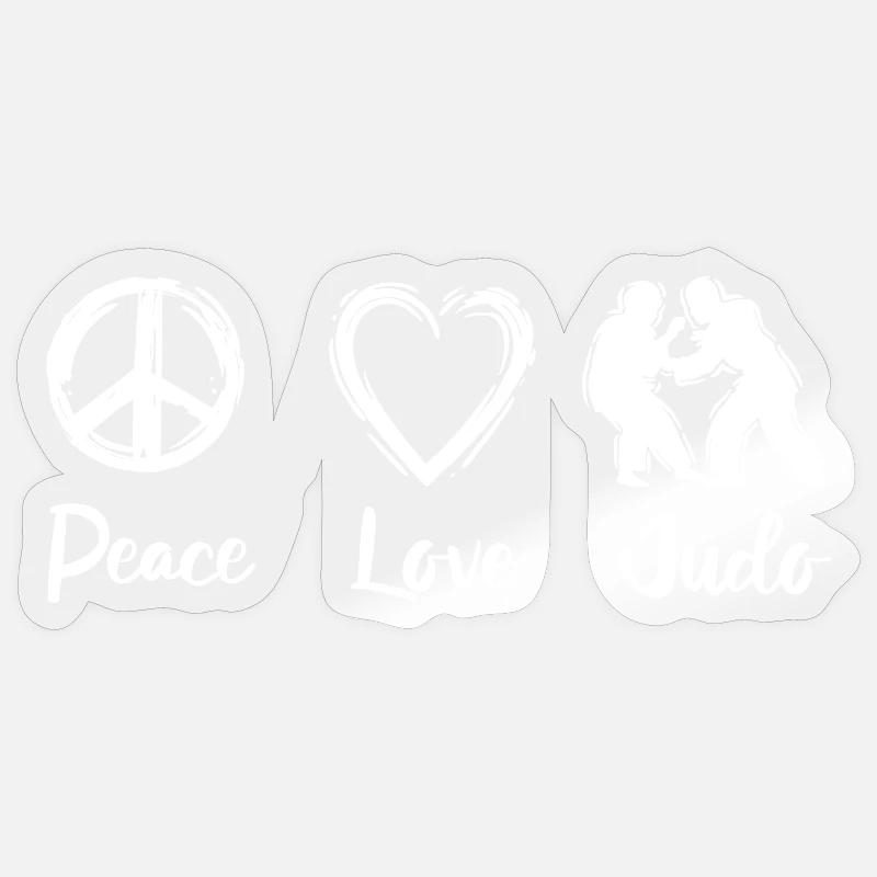 Judo Saying - Sticker size S (10 x 10 cm) - transparent glossy