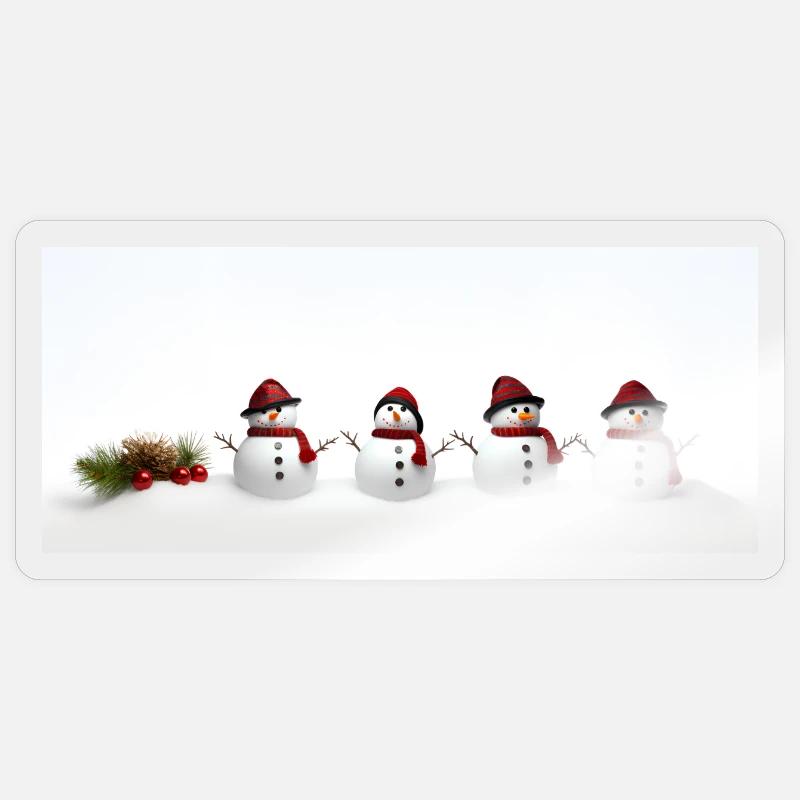 Schneemann Sticker Größe S (10 x 10 cm)