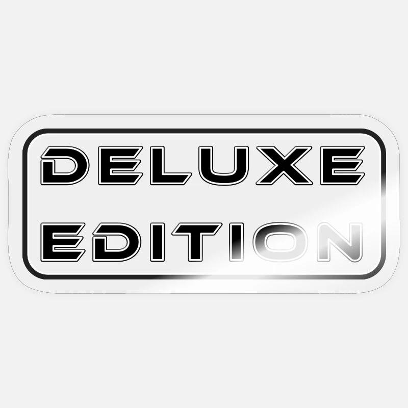 Deluxe Edition pretty extra - Sticker size S (10 x 10 cm) - transparent glossy