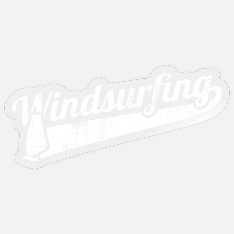 Windsurfing - Sticker size S (10 x 10 cm) - transparent glossy