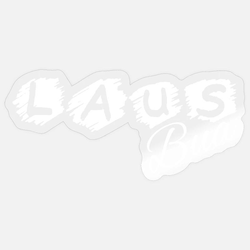 Lausbua - Lausbub - naughty boy, dialect - Sticker size S (10 x 10 cm) - transparent glossy