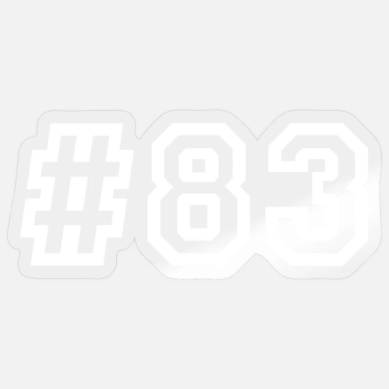 Hashtag de 1983 Sticker taille S (10 x 10 cm)