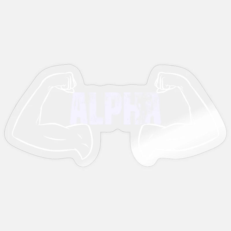 Alpha Sticker Größe S (10 x 10 cm)