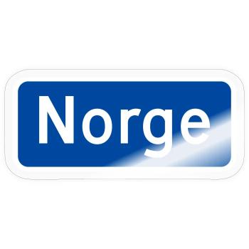 Norwegen - Sticker Größe S (10 x 10 cm) - Transparent glänzend - Vorne