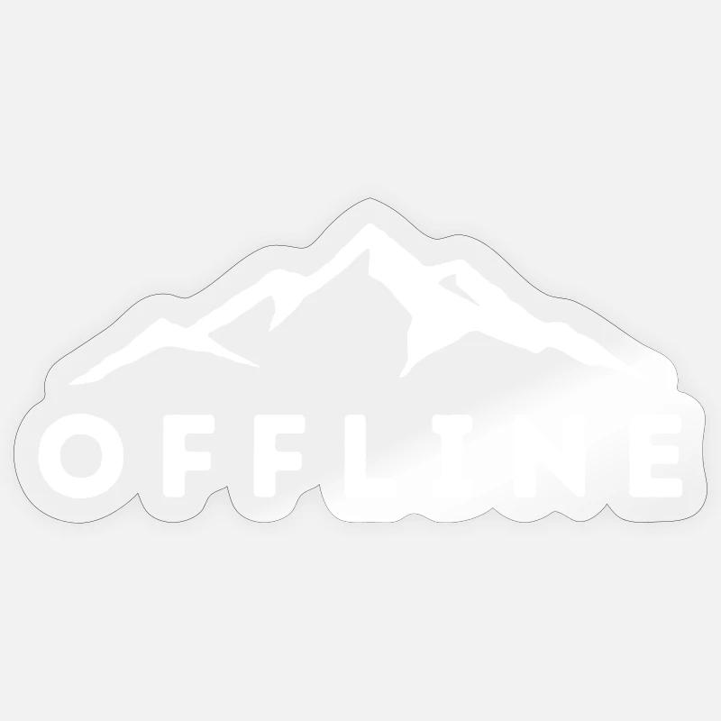 OFFLINE BERGE Sticker Größe S (10 x 10 cm)