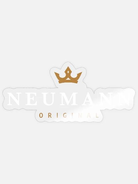 Neumann Original Familienlogo - Sticker Größe S (10 x 10 cm) - Transparent glänzend