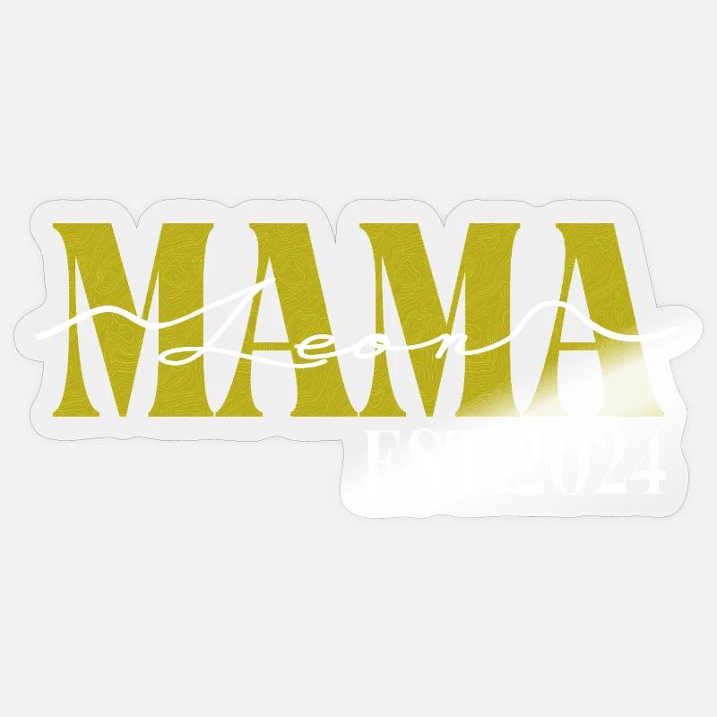 Mama Leon Muttertag Sticker Größe S (10 x 10 cm)