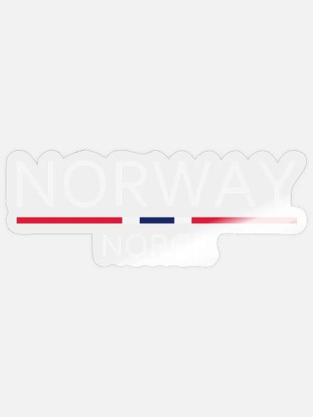 Norway - Norge - Norwegen - Flagge - Skandinavien - Sticker Größe S (10 x 10 cm) - Transparent glänzend