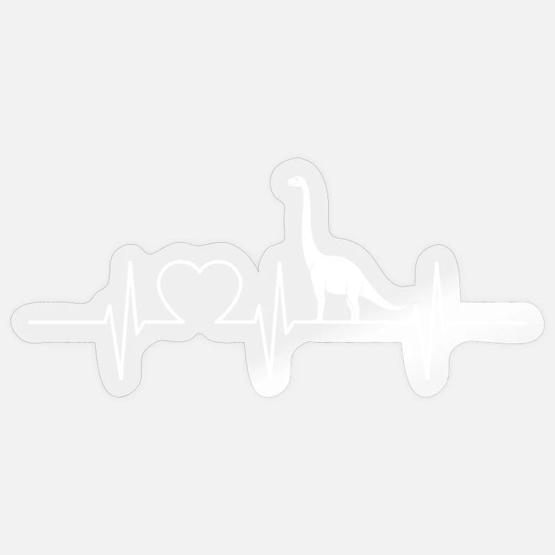 Dino Dinosaur Dinosaur - Sticker size S (10 x 10 cm) - transparent glossy