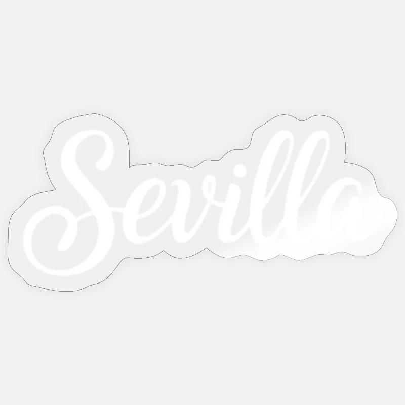 Sevilla Handlettering Script Sticker Größe S (10 x 10 cm)