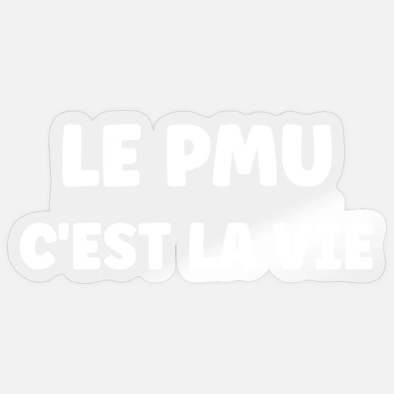 PMU Humor - Sticker size S (10 x 10 cm) - transparent glossy