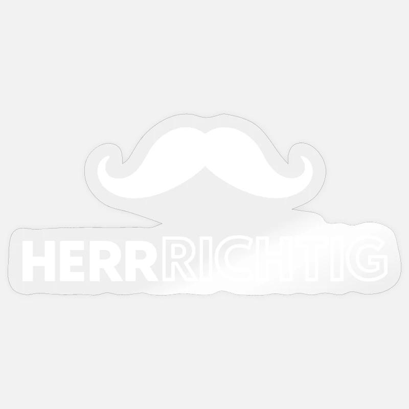Je suis un homme - Sticker taille S (10 x 10 cm) - brillant transparent