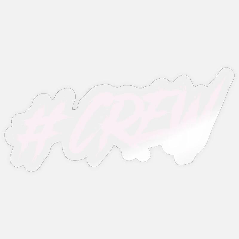 #CREW Graffiti - Sticker taille S (10 x 10 cm) - brillant transparent