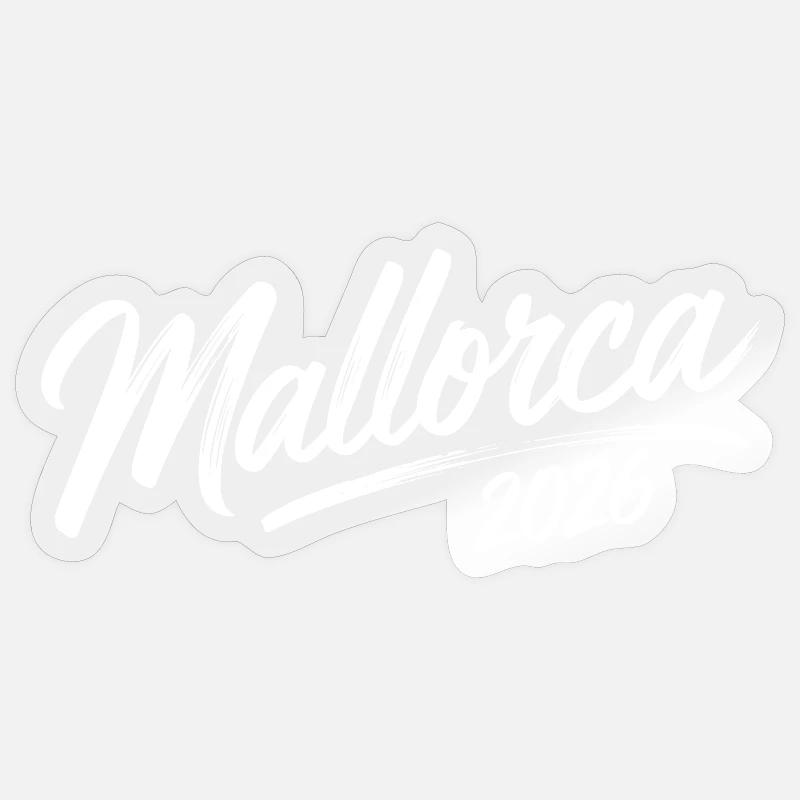 Majorque 2026 - Sticker taille S (10 x 10 cm) - brillant transparent
