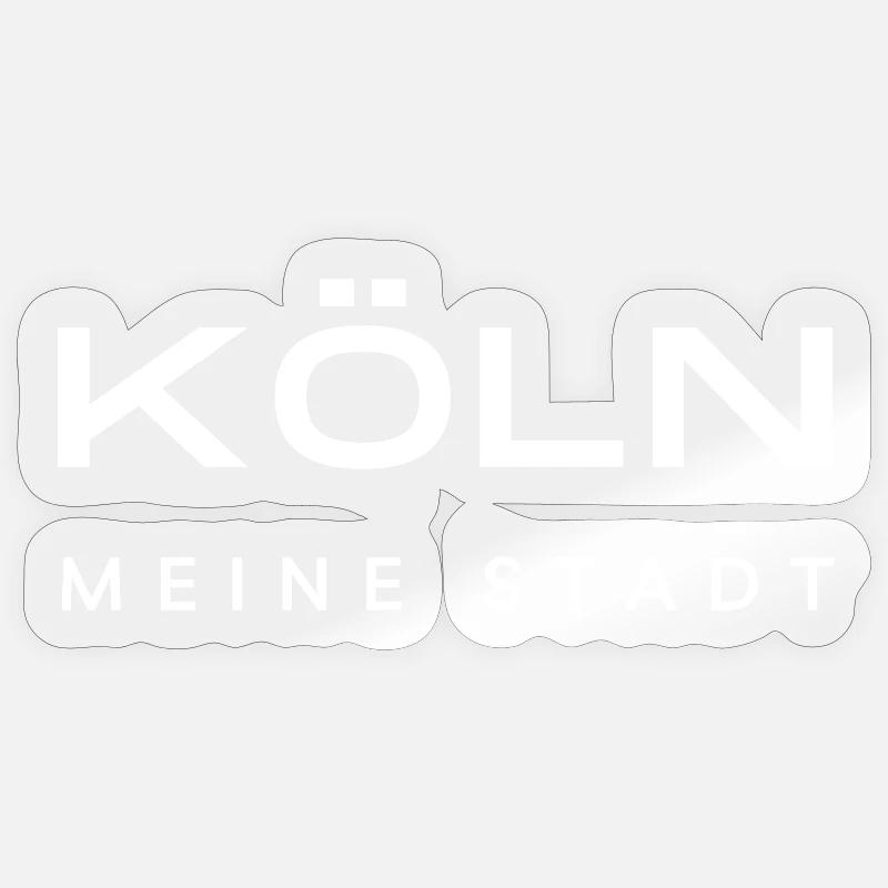 Cologne - Sticker taille S (10 x 10 cm) - brillant transparent