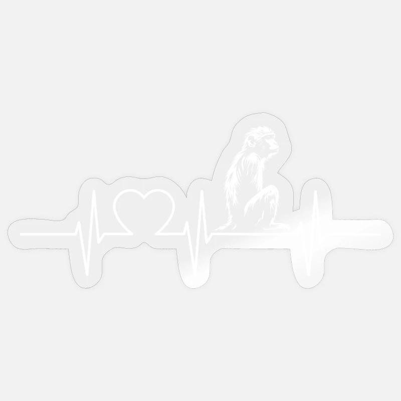 Macaque Macaque Sticker size S (10 x 10 cm)