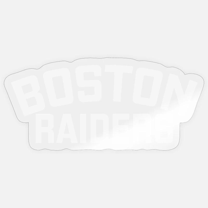 Boston Raiders - Sticker taille S (10 x 10 cm) - brillant transparent