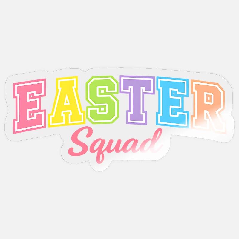 Frohe Ostern Hase Osterhasen Oster - Sticker Größe S (10 x 10 cm) - Transparent glänzend