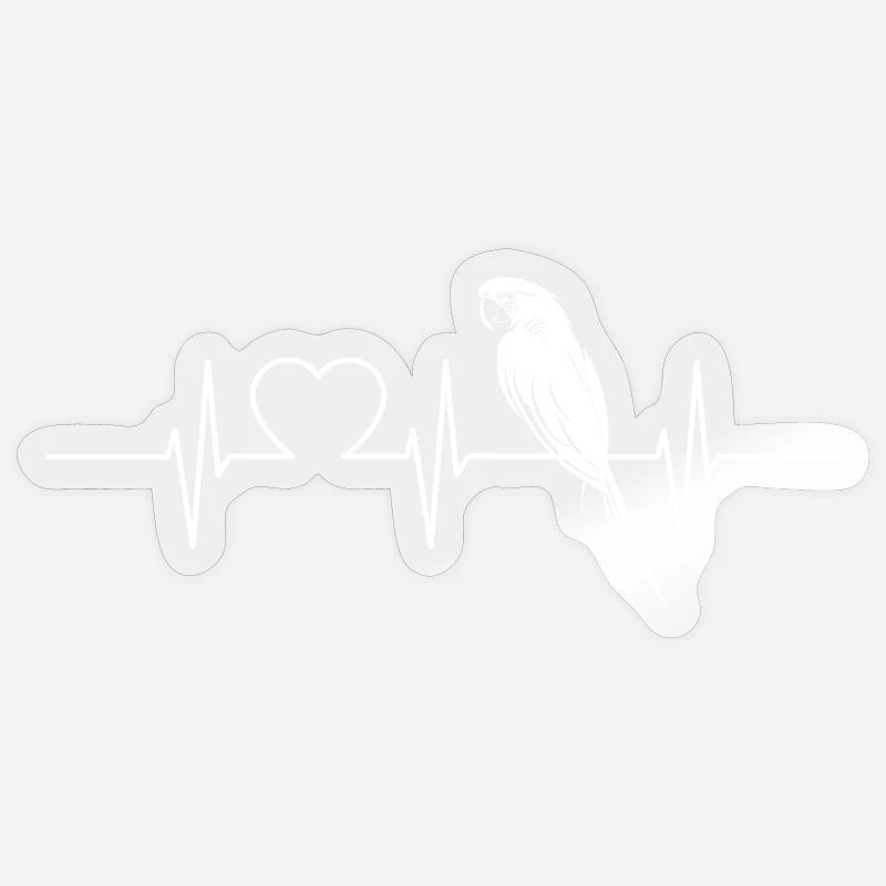Aras Ara - Sticker Größe S (10 x 10 cm) - Transparent glänzend