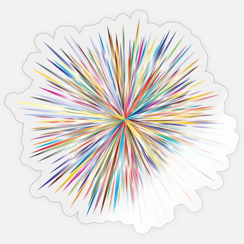 Abstract Explosion Sticker Größe S (10 x 10 cm)