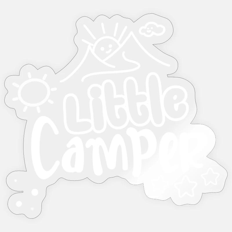 Little camper - Sticker size S (10 x 10 cm) - transparent glossy
