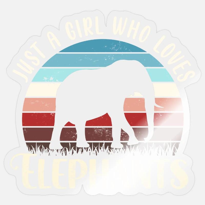 Elephant Elephant - Sticker size S (10 x 10 cm) - transparent glossy