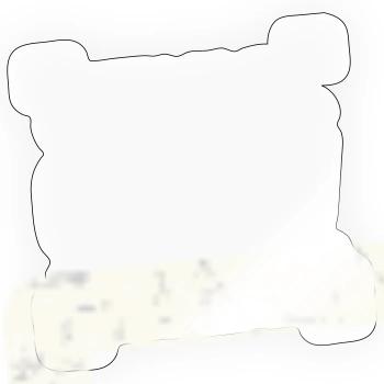 membre officiel de l'équipage - Sticker taille S (10 x 10 cm) - brillant transparent - Devant