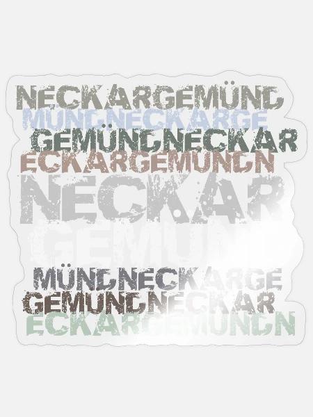 Neckargemünd - Sticker Größe S (10 x 10 cm) - Transparent glänzend