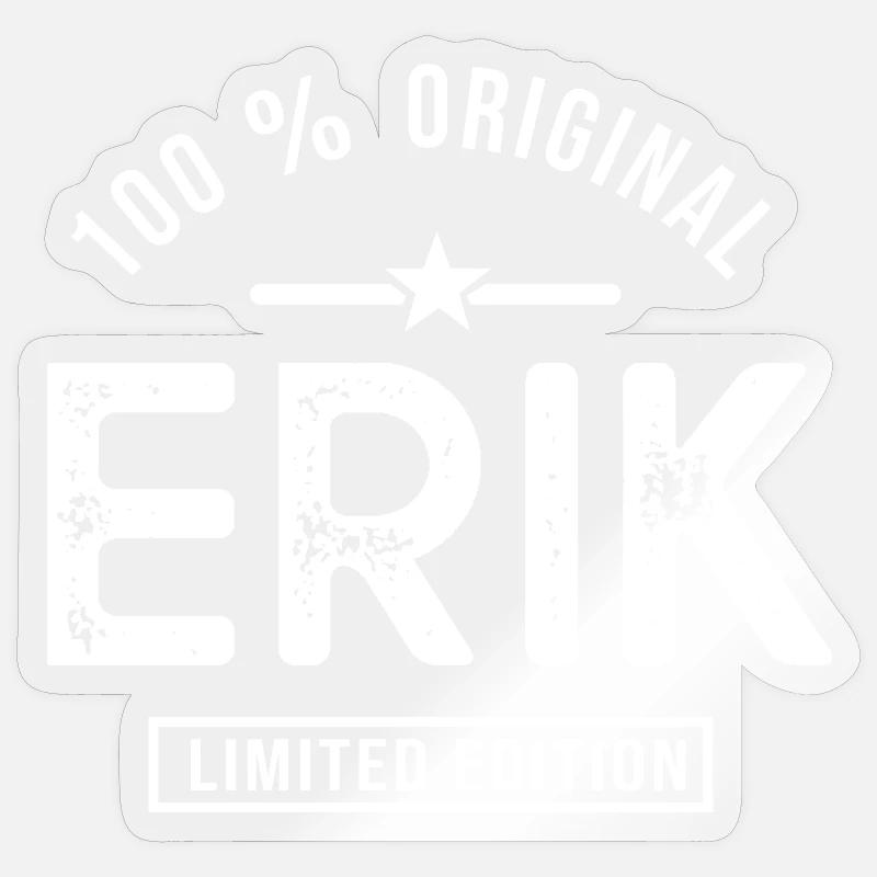 Gift Erik personalized first name erik Sticker size S (10 x 10 cm)