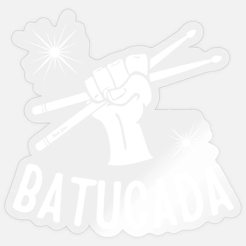 batucada, brésil, samba, rio Sticker taille S (10 x 10 cm)