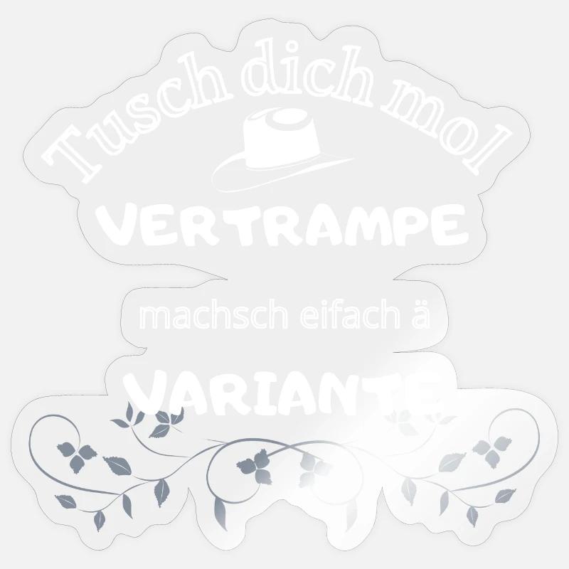 Vertrampe - Sticker Größe S (10 x 10 cm) - Transparent glänzend