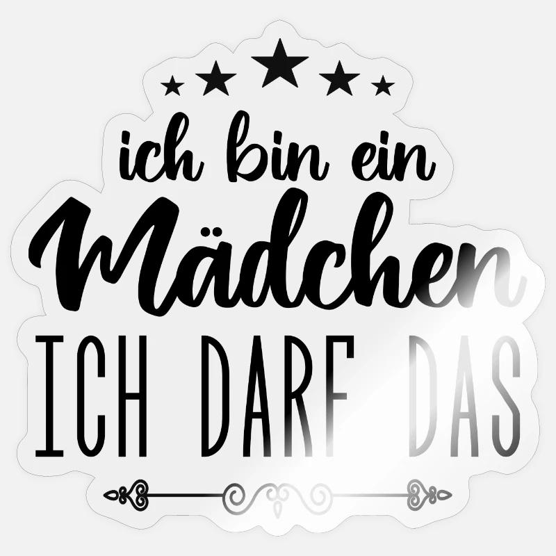 Baby Mädchen Ich darf das, ich bin ein Mädchen !!! Sticker Größe S (10 x 10 cm)