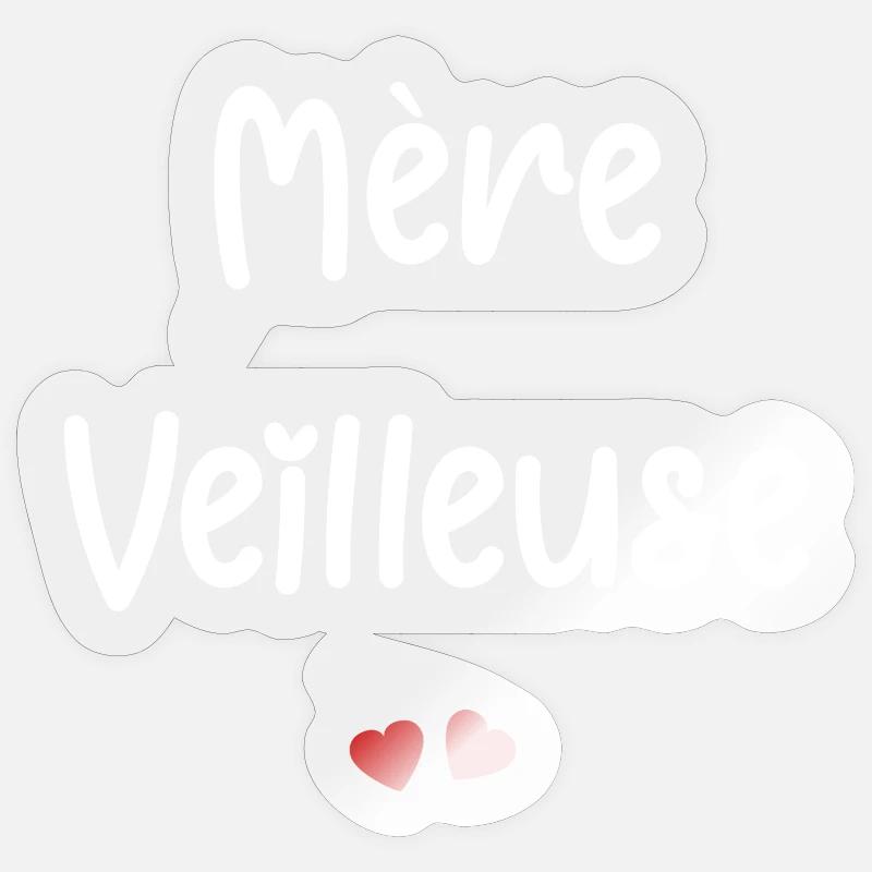 Mère veilleuse Sticker taille S (10 x 10 cm)
