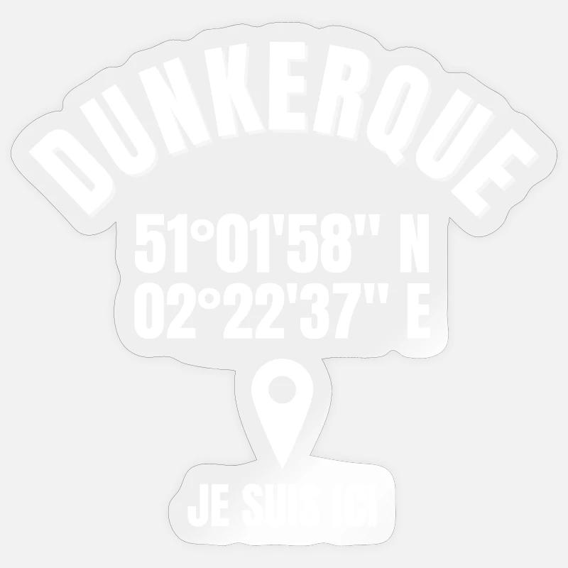 Dunkerque, Nord-Pas-De-Calais, Dunkerquois Sticker taille S (10 x 10 cm)