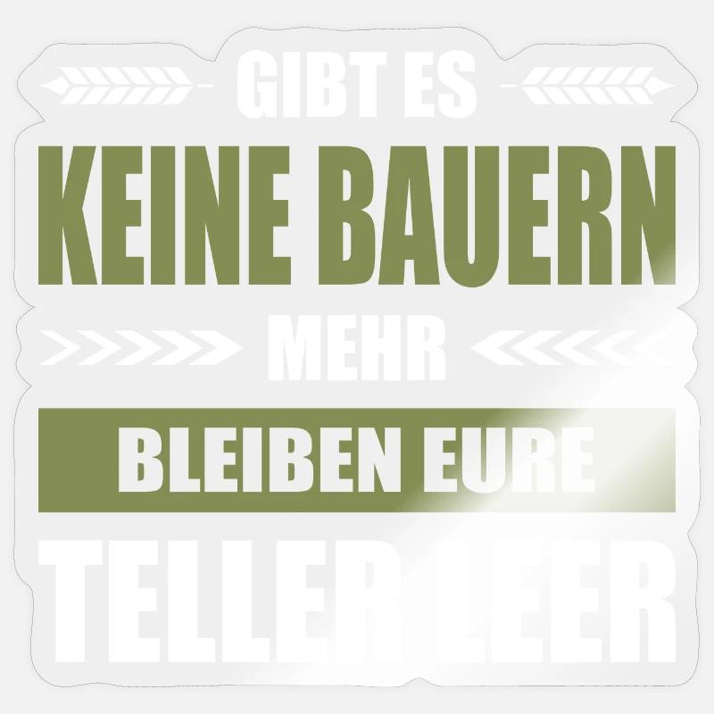 Bauernprotest Demonstration Bauerndemo Landwirt Sticker Größe S (10 x 10 cm)