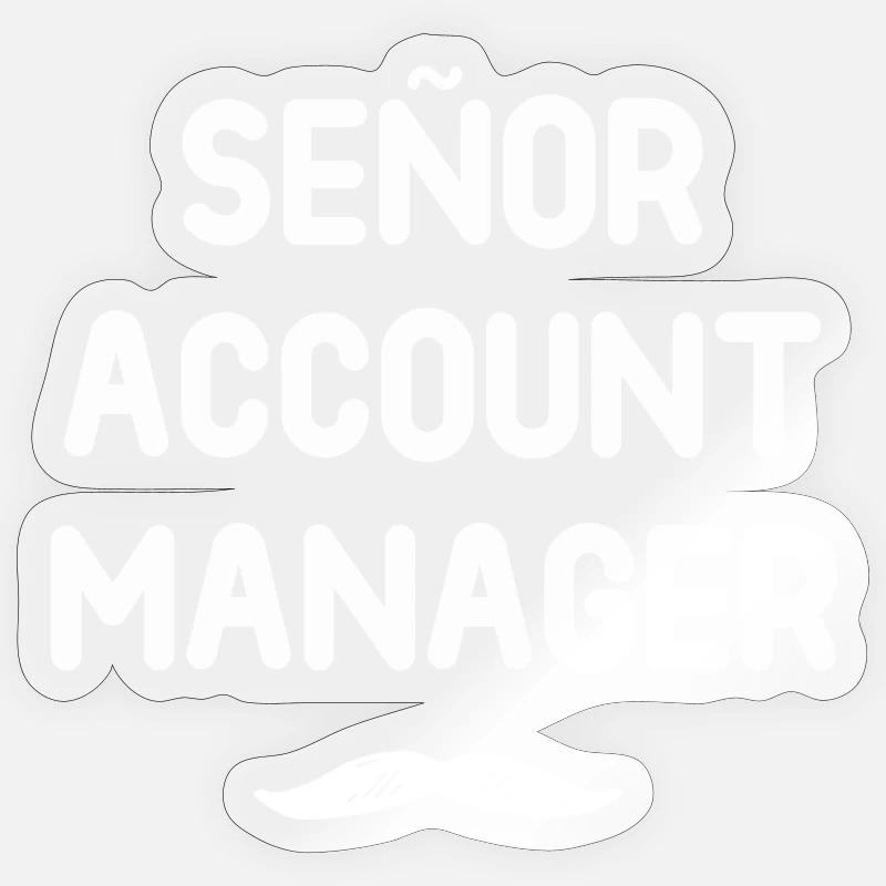 Gestionnaire de compte Señor Sticker taille S (10 x 10 cm)