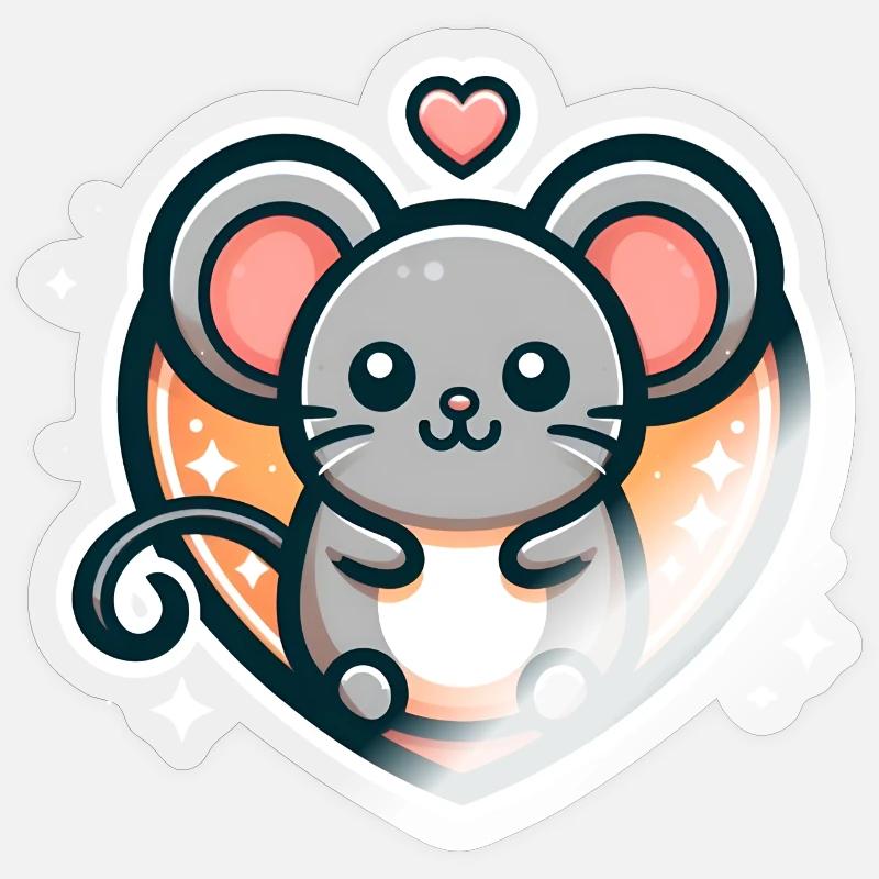 Lieblingsmaus Sticker Größe S (10 x 10 cm)