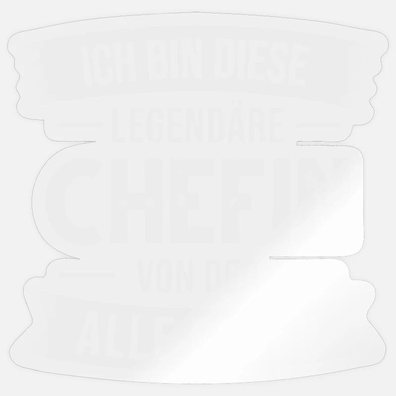 Chefin Abteilungsleiterin Vorgesetzte - Sticker Größe S (10 x 10 cm) - Transparent glänzend