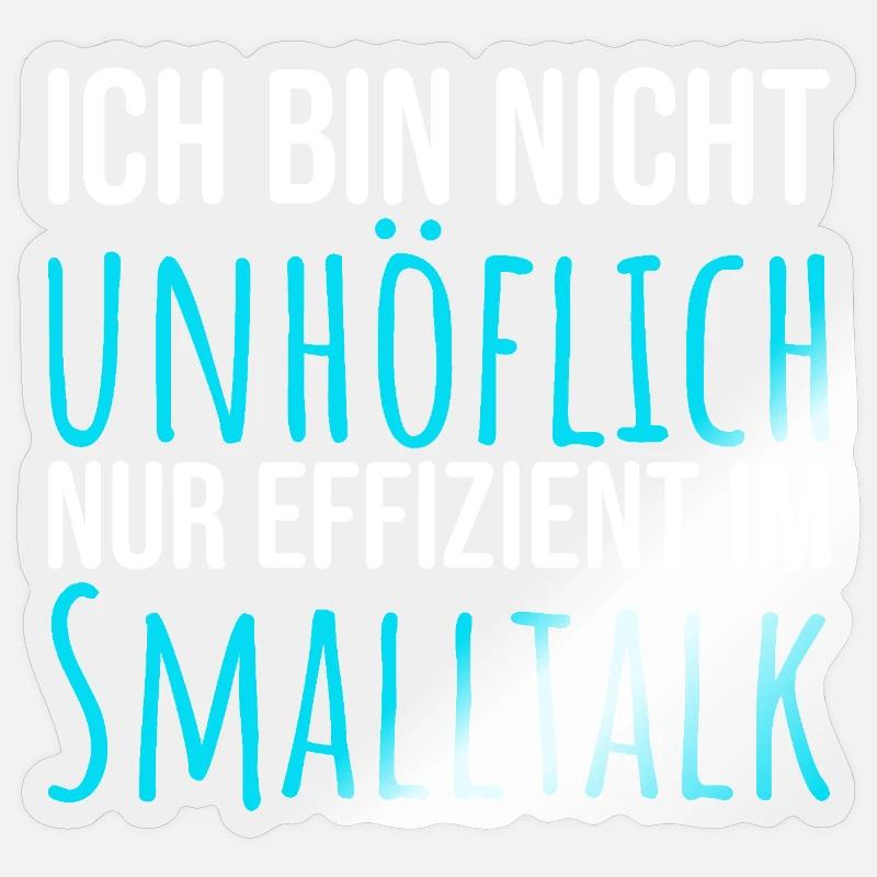 Efficace dans les petites conversations Sticker taille S (10 x 10 cm)