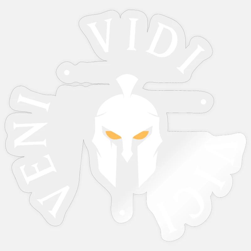 Logo - Veni Vidi Vici - Sticker size S (10 x 10 cm) - transparent glossy