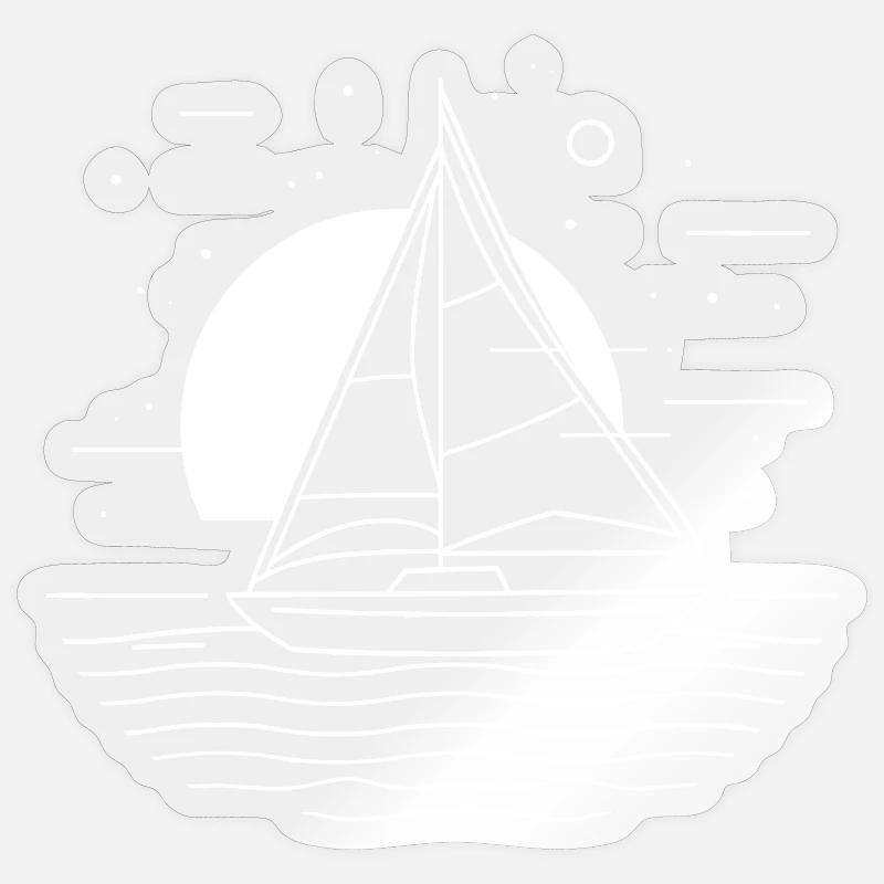 Dessin de voile Sticker taille S (10 x 10 cm)