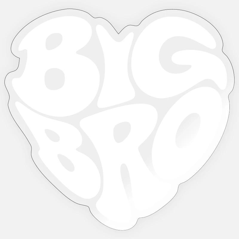 Big Bro - Sticker size S (10 x 10 cm) - transparent glossy