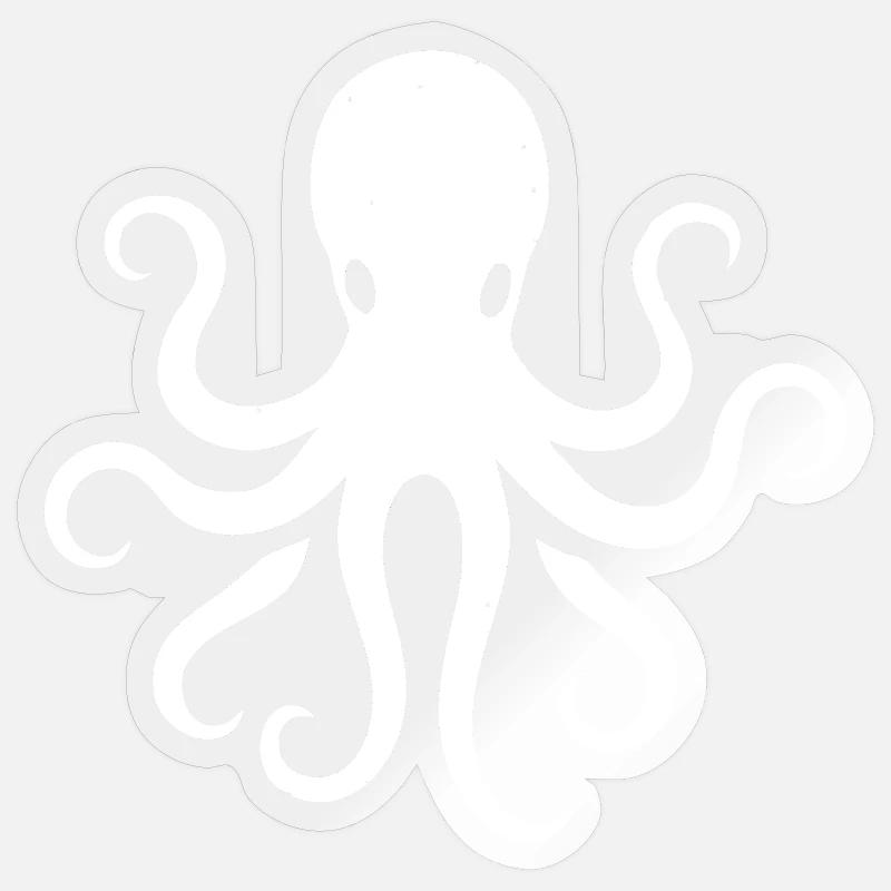 Octopus Sticker size S (10 x 10 cm)