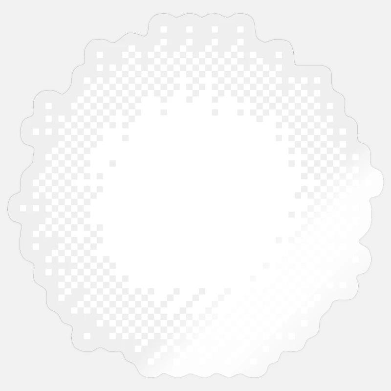 Abstract Geometric Spiral Pattern - Sticker size S (10 x 10 cm) - transparent glossy