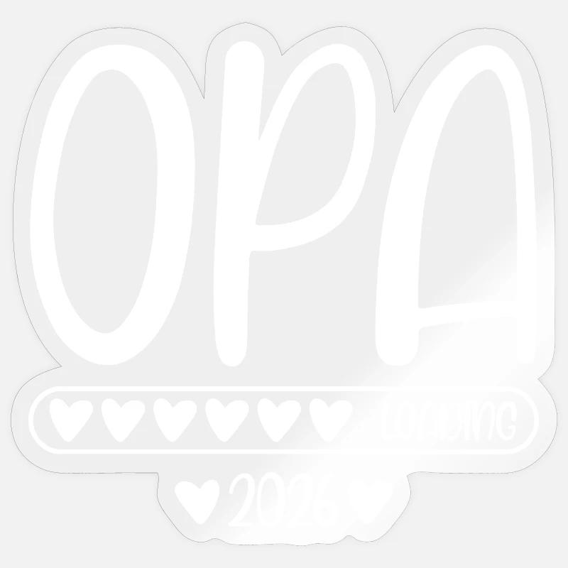 Opa 2026 loading Sticker Größe S (10 x 10 cm)