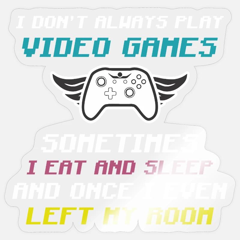 Videospiele - Sticker Größe S (10 x 10 cm) - Transparent glänzend
