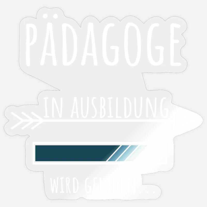 Profession étudiante Pédagogue de l’éducation - Sticker taille S (10 x 10 cm) - brillant transparent